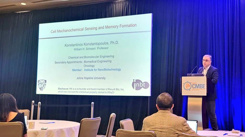 @BMES_CMBE (@bmes_cmbe) on Twitter photo Cellular migration, cellular mechanical memory, and mechanically-dependent immunesuppression - an inspiring talk by Dr. Konstantinos Konstantopoulos <a href="/JohnsHopkins/">Johns Hopkins University</a> <a href="/JHU_ChemBE/">Johns Hopkins ChemBE</a> Cellular migration, cellular mechanical memory, and mechanically-dependent immunesuppression - an inspiring talk by Dr. Konstantinos Konstantopoulos <a href="/JohnsHopkins/">Johns Hopkins University</a> <a href="/JHU_ChemBE/">Johns Hopkins ChemBE</a>