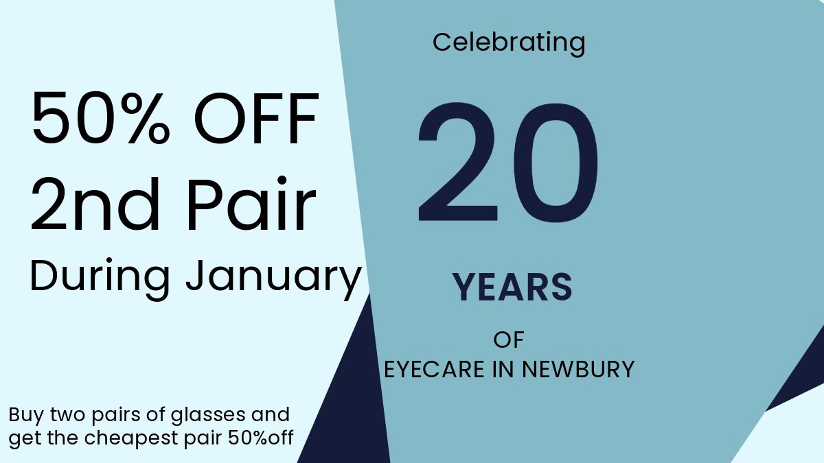 OpticiansScott's tweet image. 2025 is a very special year for me, it’s 20 years since I’ve been in Newbury so we are kicking the year off with this amazing offer !! 
Happy New Year and thank you to my amazing customers and friends for all of your support 
Scott 🤓