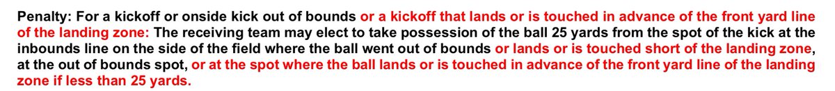 I guess no one but me watched <a href="/PatMcAfeeShow/">Pat McAfee</a> talk about this recently. A kick out of bounds does not automatically mean the 40 yard line. It is a 25 yard penalty from the spot of the kick: 

operations.nfl.com/media/24emxacq… top of page 25

#wasvdal