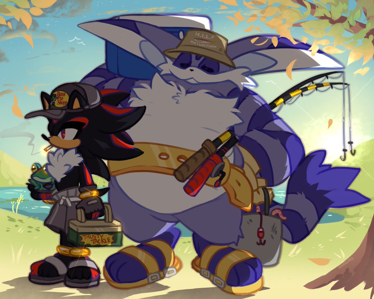Shadow and Big deserve a weekend fishing trip methinks
#ShadowTheHedgehog #BigTheCat #ShaBig