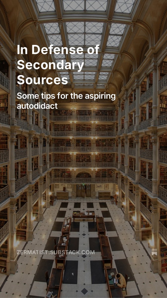 New post, in which I wag my finger at autodidacts like an old schoolmarm and yell at them to engage better with mainstream scholarship.