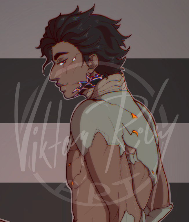 Did draw Amir with some skin out  Full pic is on my bsky  #Warframe1999 #AmirBeckett