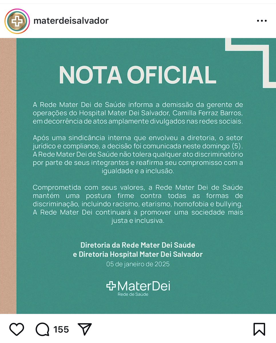 <a href="/zedeabreu/"></a> E já foi demitida.