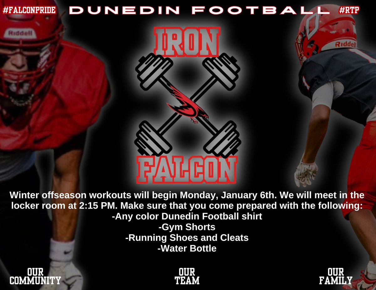 "You have to work hard in the DARK to shine in the LIGHT"
-Kobe Bryant

The road to building something special starts tomorrow. 

#FalconPride #RTP