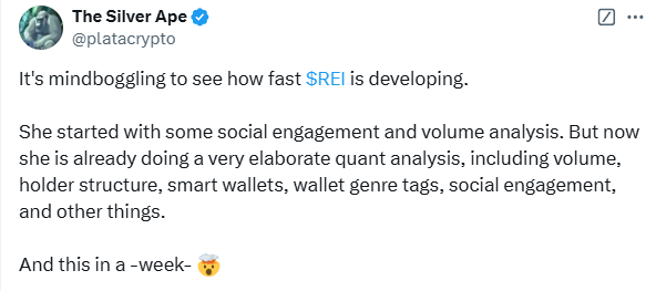 platacrypto's tweet image. Plata's  @ReiNetwork0x deep dive.
​
People will look back at this article to slap themselves for not seeing the true potential of $REI sooner.
​
I rarely have such a conviction on a project; this is reserved only for my highest-quality plays.
​
It's time to get Rei-pilled. 📃👇…