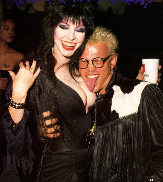 HorrorCarnival's tweet photo. Elvira and Billy Idol https://t.co/5CN9SFQipI