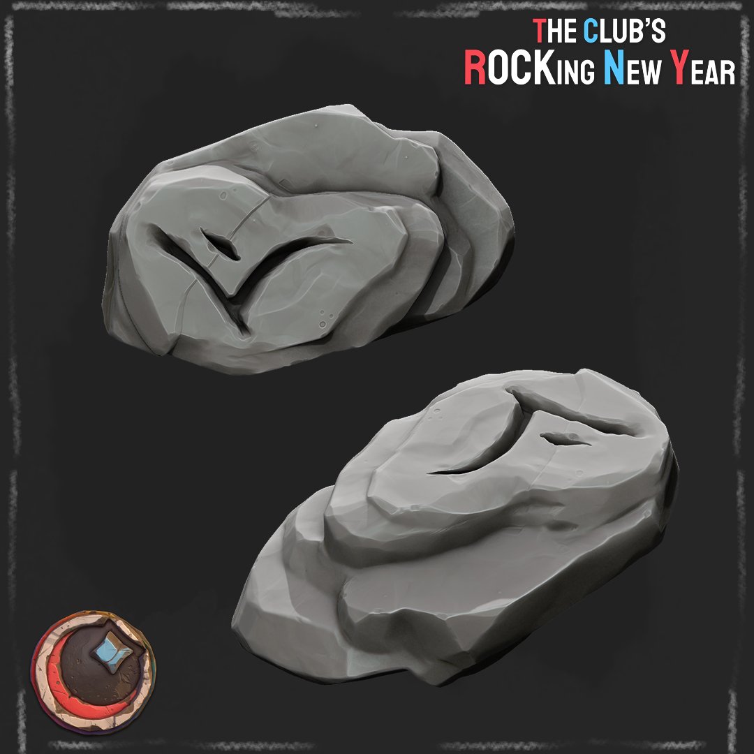 Joining a little late this year with the challenge, I was quite busy during this holiday hehe. Rock 01! 
Also been feeling quite exhausted so I didn't spend much time on this today, I will do better with the next rocks! 

#TheClubsRockingNewYear