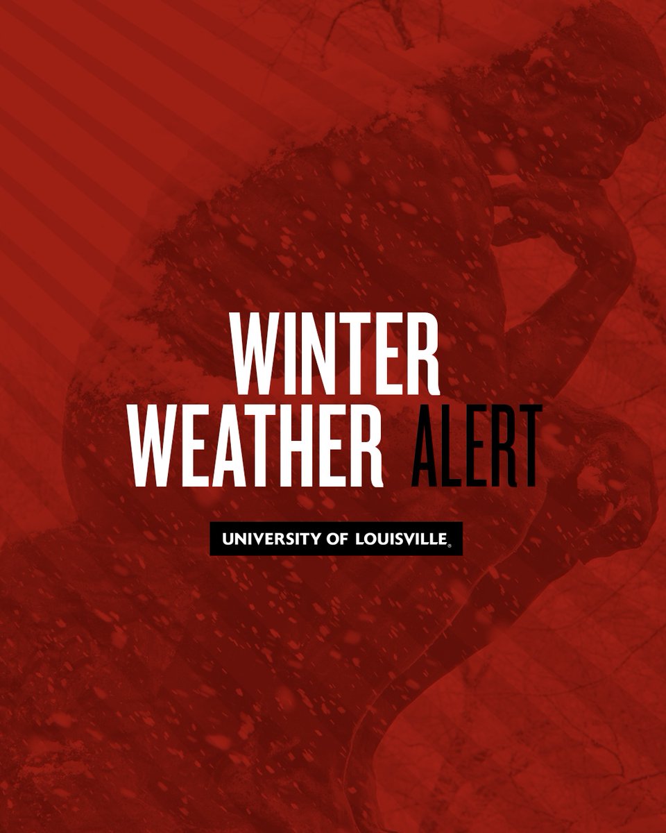 Accounting for the most recent forecast and the states of emergency issued by both the governor and the mayor, the university will now be closed immediately and on Monday, Jan. 6, 2025.

Read more: uofl.me/4a7ADos