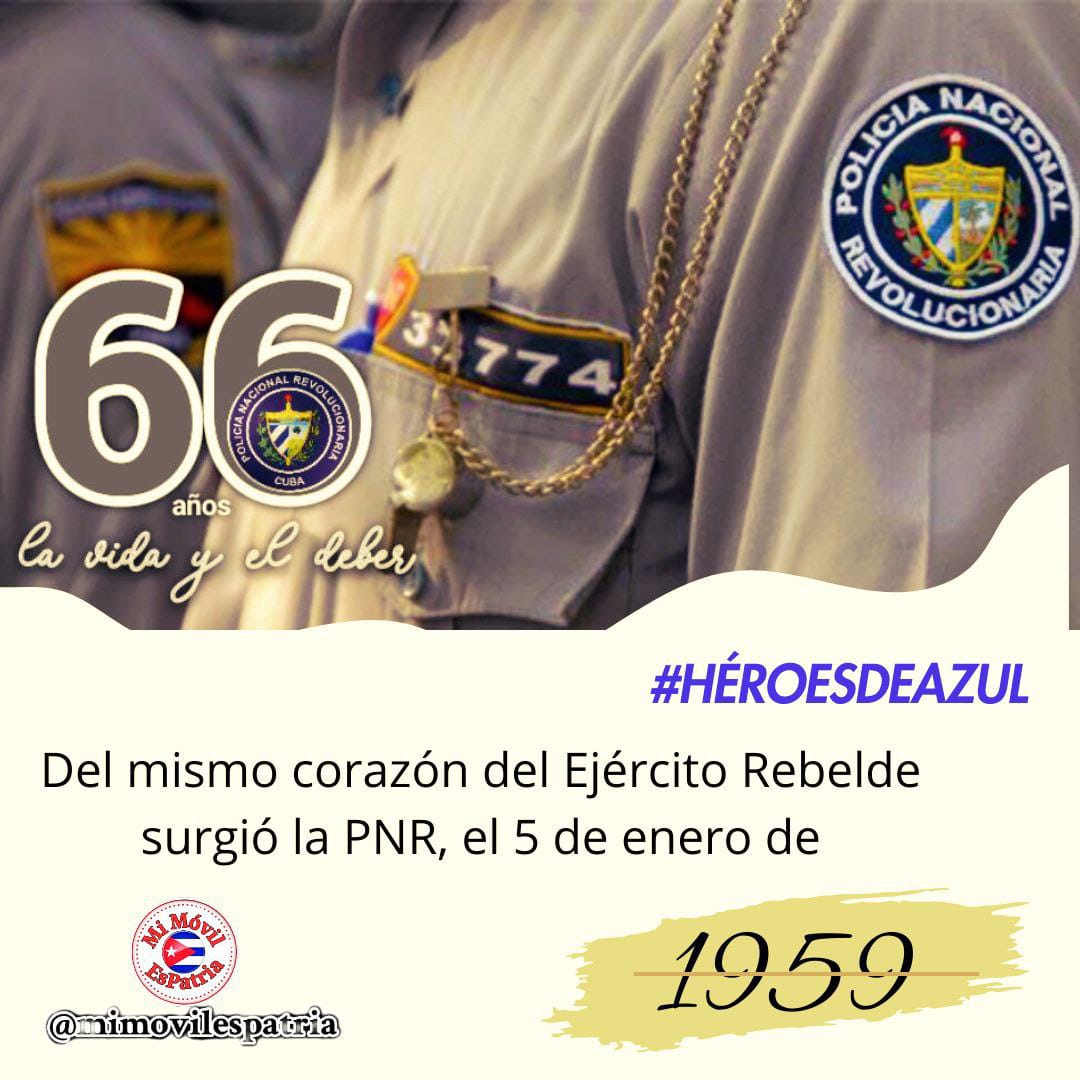 #HeroesDeAzul #UnidosPorCuba Honrrar Honrra!!!!! Felicitaciones a las gloriosas fuerzas de la Policía Nacional Revolucionaria <a href="/EnergiaMinasCub/">Ministerio de Energía y Minas de Cuba 🇨🇺</a> @Onrm