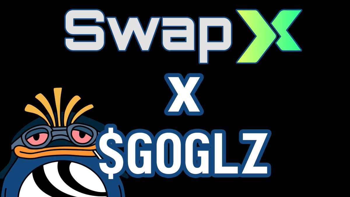 Congrats to <a href="/SwapXfi/">SwapX</a> on their SONIC launch!

$GOGLZ liquidity is now live with the chance to engage in the SwapX flywheel!

We are hitting every corner of the SONIC eco to give the most options for our holders to earn with GOGLZ.

THEY STAY ON!