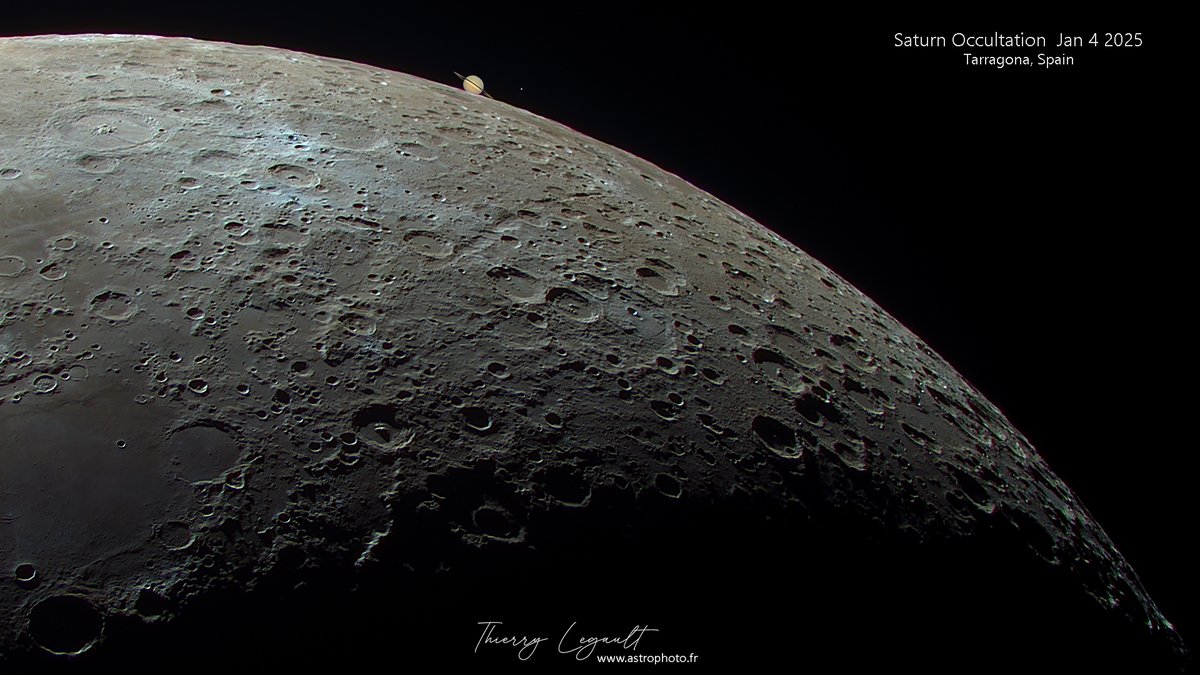 ThierryLegault's tweet image. I did not want to miss Saturday's occultation of Saturn, it was the last one until 2031! So I traveled to Tarragona, Spain 馃槉
The star besides Saturn is 85 Aquarius (mag 6.7)
C8 Edge HD & ASI178MC