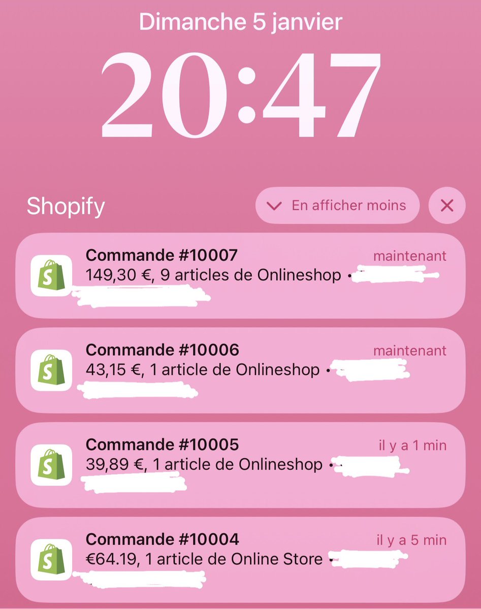 Ça y est.. 10 000 commandes avec cette brand 🏆💕 
+1 alhamdulillah &amp; Allahy barek!