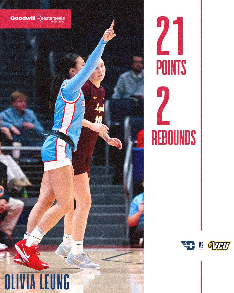 Olivia Leung with a CAREER HIGH OF 21 POINTS👀

15&gt;1 // #GoFlyers