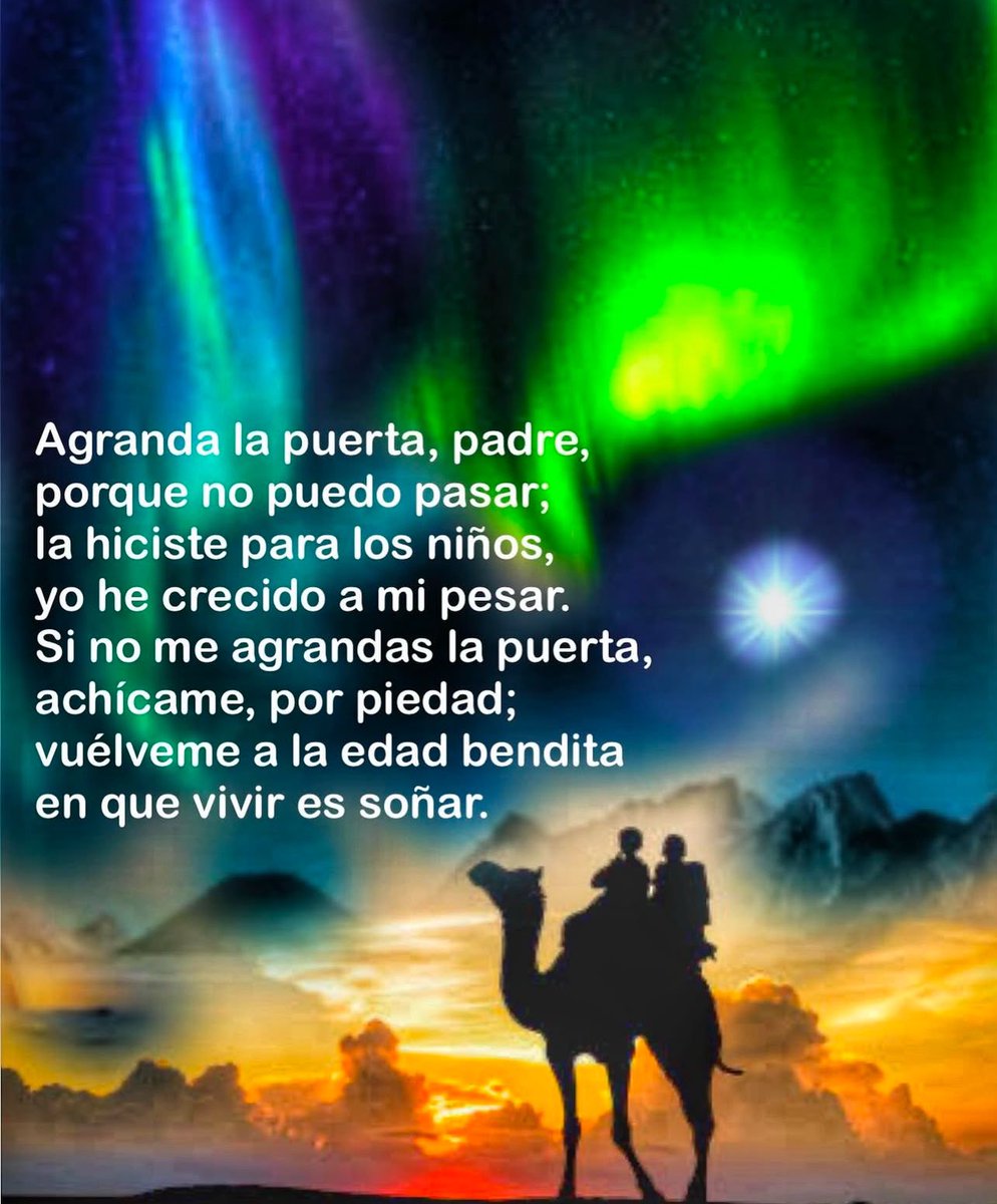Que nunca perdamos la ilusión y el niño que llevamos dentro. Feliz noche de Reyes. Que se cumplan todos vuestros deseos para esta noche y para este año y para esta vida