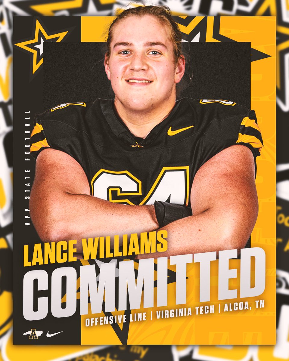 Lance Williams (@big_lance64) on Twitter photo I am beyond blessed with the opportunity God has placed in my life. Excited to be a Mountaineer! ๐กโซ๏ธ
<a href="/AppState_FB/">App State Football</a> I am beyond blessed with the opportunity God has placed in my life. Excited to be a Mountaineer! ๐กโซ๏ธ
<a href="/AppState_FB/">App State Football</a>