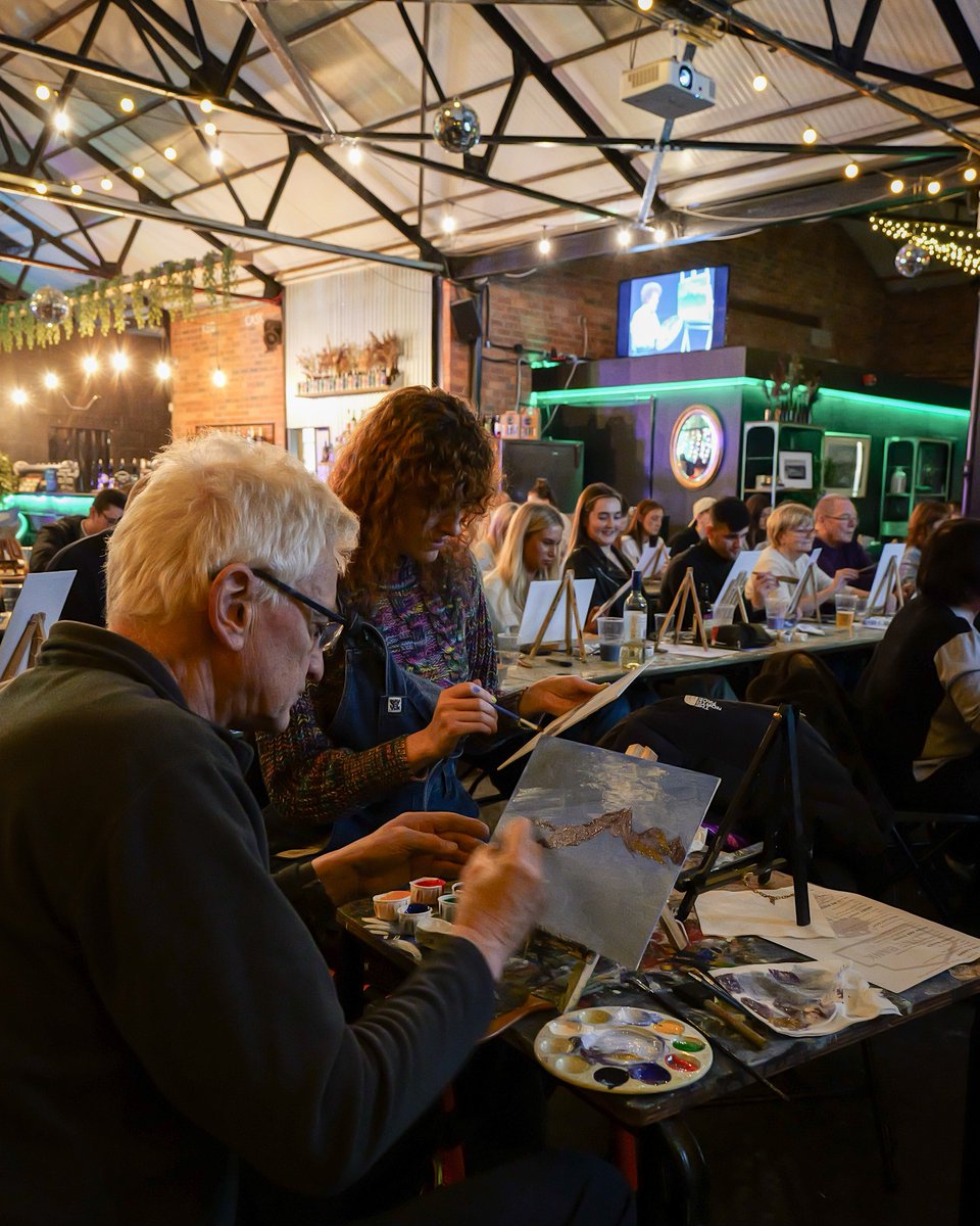 January &amp; February Bob Ross dates are live on Eventbrite! 

The bar will be fully stocked with both alcoholic and non-alcoholic drinks, plus a street food vendor will be onsite to keep you fueled. 🍻🍔 

Grab your tickets here: bit.ly/BobRoss-painta…