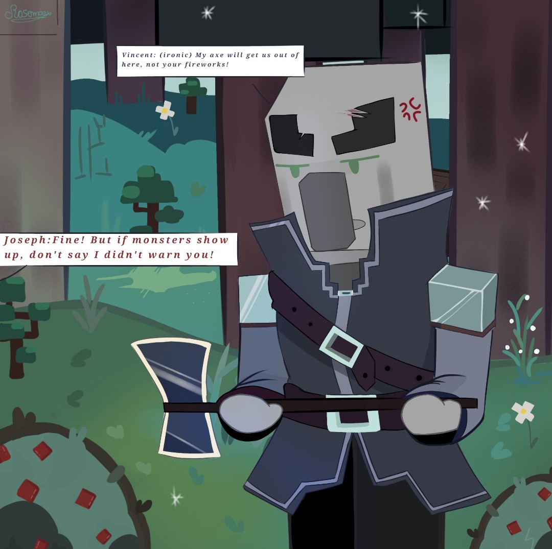 Rose_Mary98765's tweet image. I tried not to be too harsh with my words...and I think I succeeded.
#minecraft #pillager
#vindicator