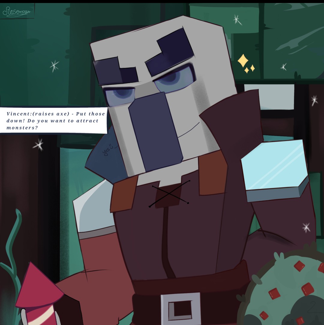 Rose_Mary98765's tweet image. I tried not to be too harsh with my words...and I think I succeeded.
#minecraft #pillager
#vindicator