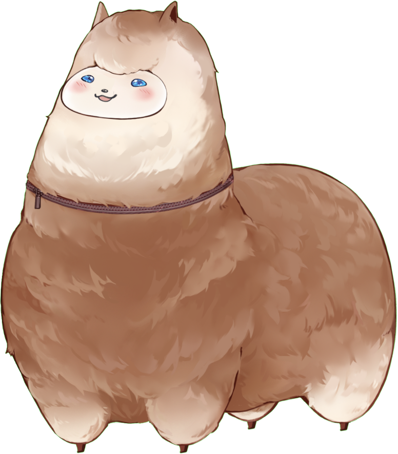 alopaca_vtuber's tweet photo. 1.0 與羊駝型態 https://t.co/fmB28UdjSc