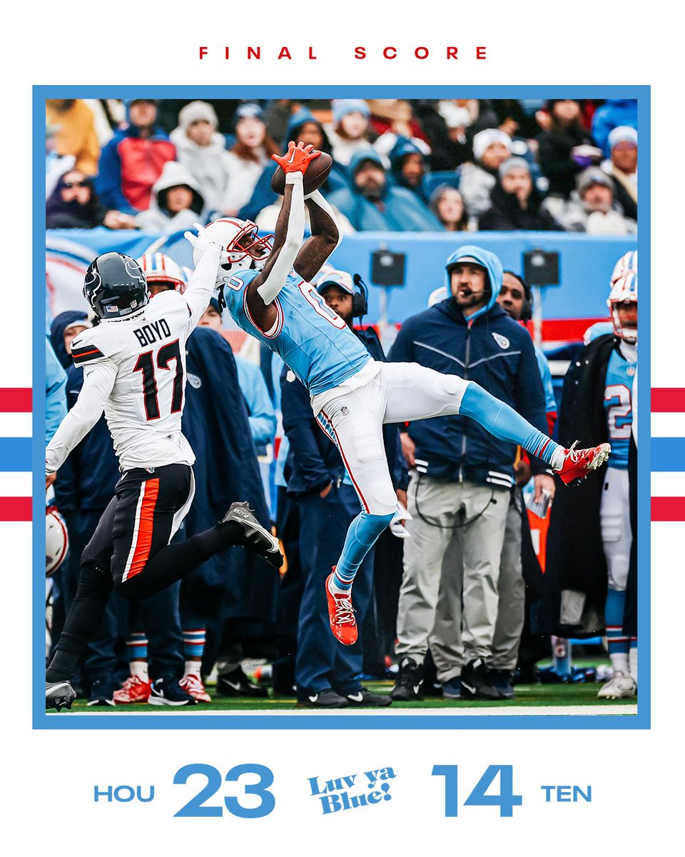 Titans's tweet image. Final from Nissan Stadium #HOUvsTEN