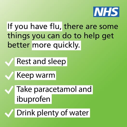 If you have flu there are some things you can do to help you get better - 

Read this trusted #NHS advice - nhs.uk/conditions/flu/
