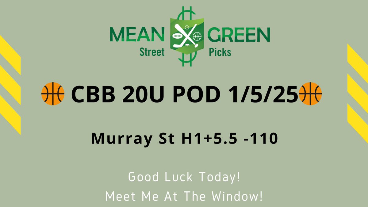 MeanStreetPicks's tweet image. ⚡🏀⚡🏀⚡🏀⚡🏀⚡🏀⚡
BOOM! Looks good to me Fam 
Meet me at the window! #CBB 
#Gamblingx #sportsgambling 
#bettingx #bettingpicks 
💰💰💰💰💰💰💰💰💰💰💰💰💰💰💰💰💰💰💰💰🏀
28-14-3 on these plays 67%