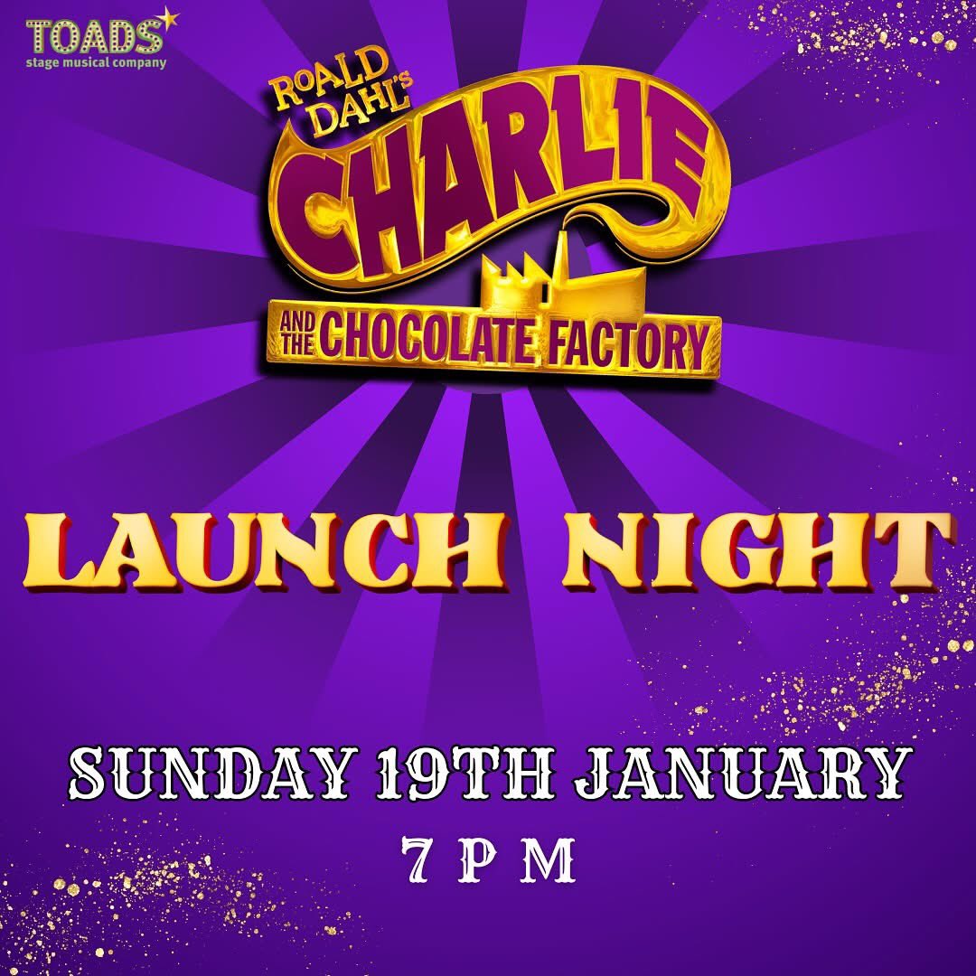 TOADSSMC's tweet image. 🎉🍫 Charlie and the Chocolate Factory Launch Night! 🍫🎉

🗓️ Sunday 19th January 2025
⌚️ 19:00
📍 Stage Left, Palace Theatre,
33 Palace Avenue
Paignton
TQ3 3EQ

Join us for as we kick off the much-anticipated Charlie and the Chocolate Factory production!