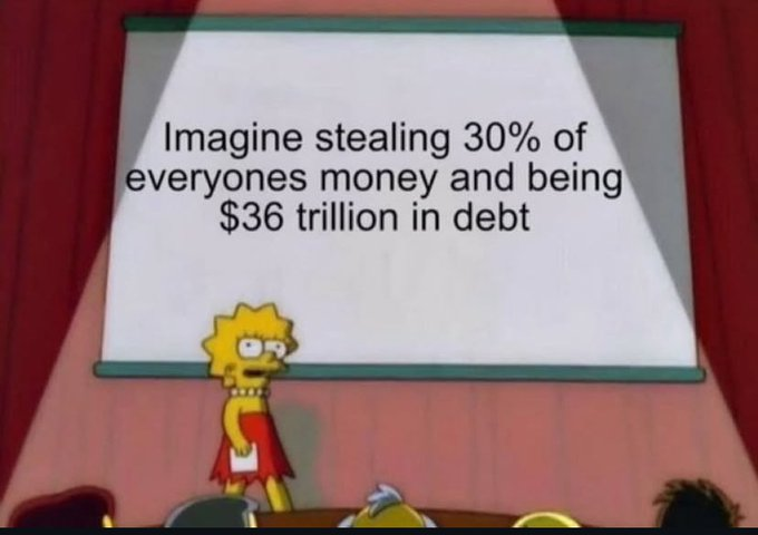 Even with the US govt taking such a huge piece of your income, it still isn't enough.

US Govt Revenue: $5 trillion per year
US Govt Spending: $7 trillion per year
Natl Debt: $36 trillion
Interest Payments: $1.3 trillion per year
Over 25% of all govt rev goes to interest payments