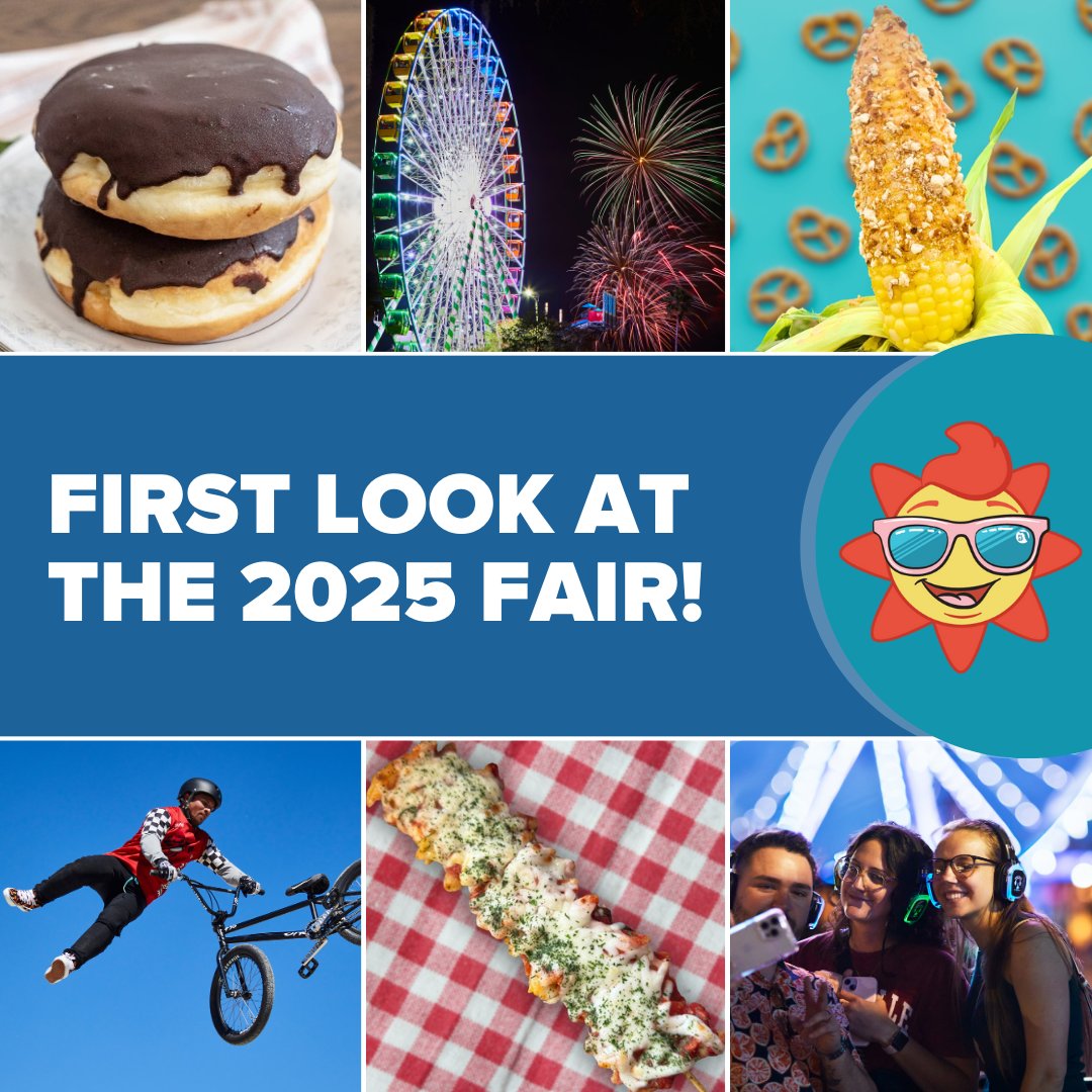 CALLING ALL FAIR FANS!🎉🎡
We wanted you to be the FIRST to know about all the flavor and excitement that's coming to the 2025 #FLStateFair!

See more and get your tickets today - floridastatefair.com/fair/

#FLStateFair #tampafl