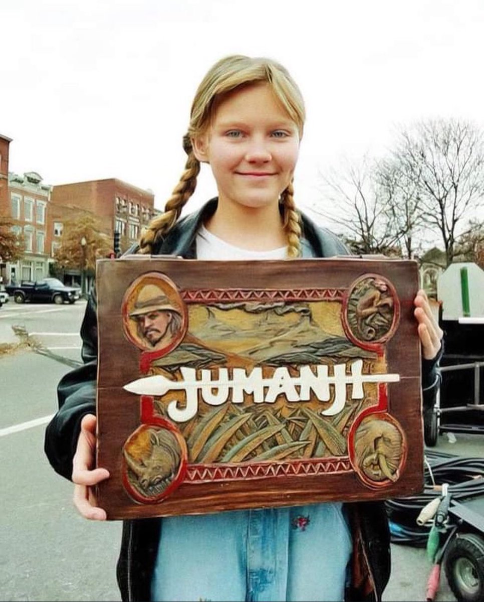 Kirsten Dunst on the set of… you guessed it! Jumanji! 1995