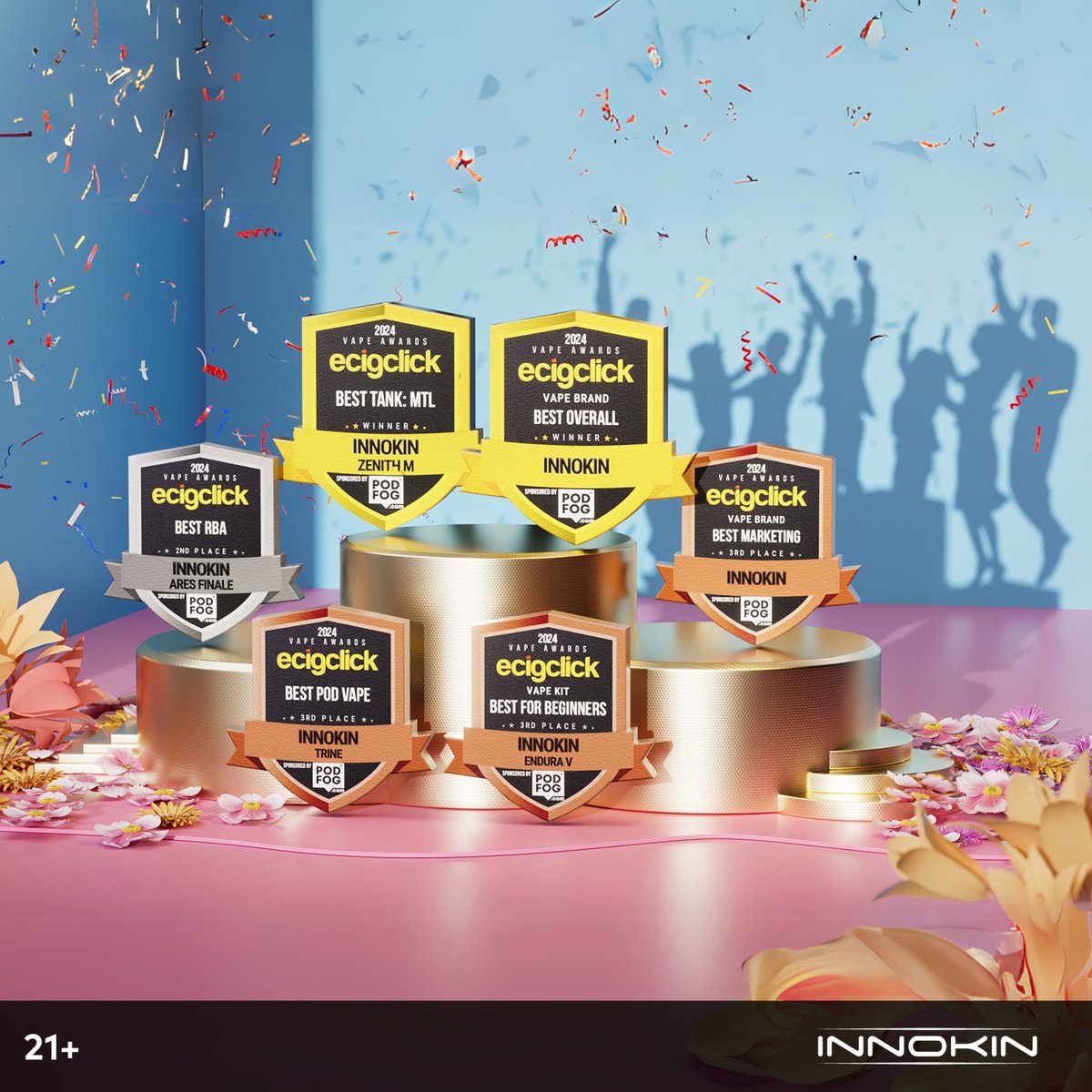What a year it’s been! This achievement wouldn’t be possible without you — our fans, our team, and everyone who believes in what we do. 🙏✨

2025. Let’s do it together! 🩵

#Innokin #BestMarketing #2025