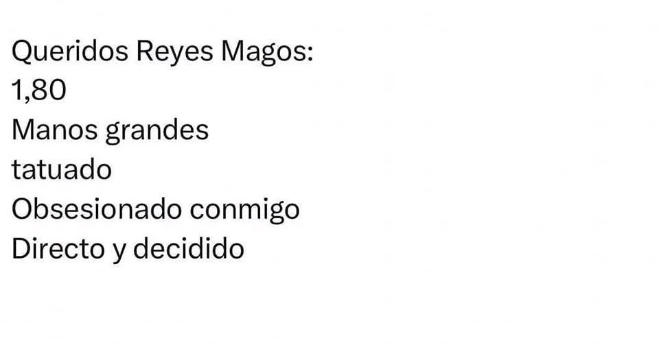 Queridos reyes magos