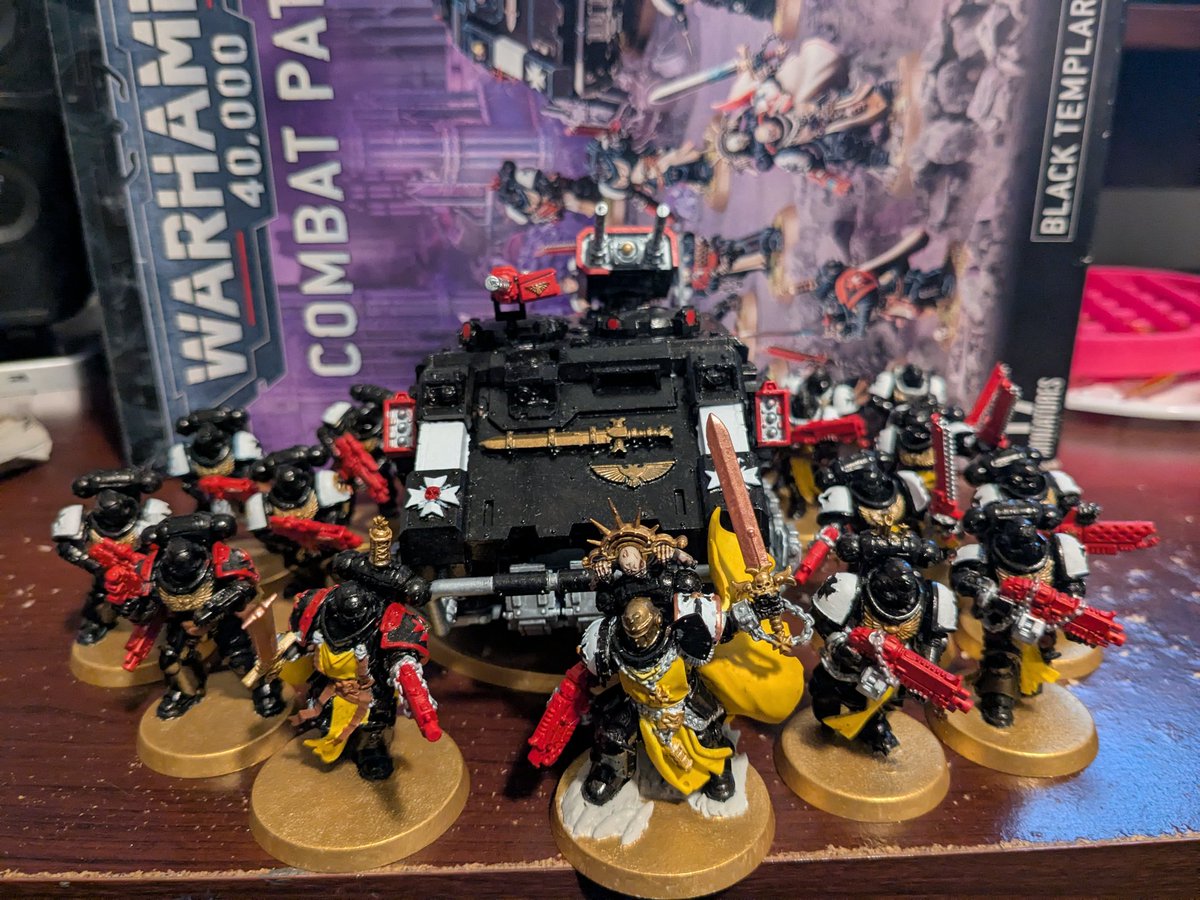 joshkh1126's tweet image. #WarhammerChallengeCompetition Calling the Black Templar combat patrol finished tonight.