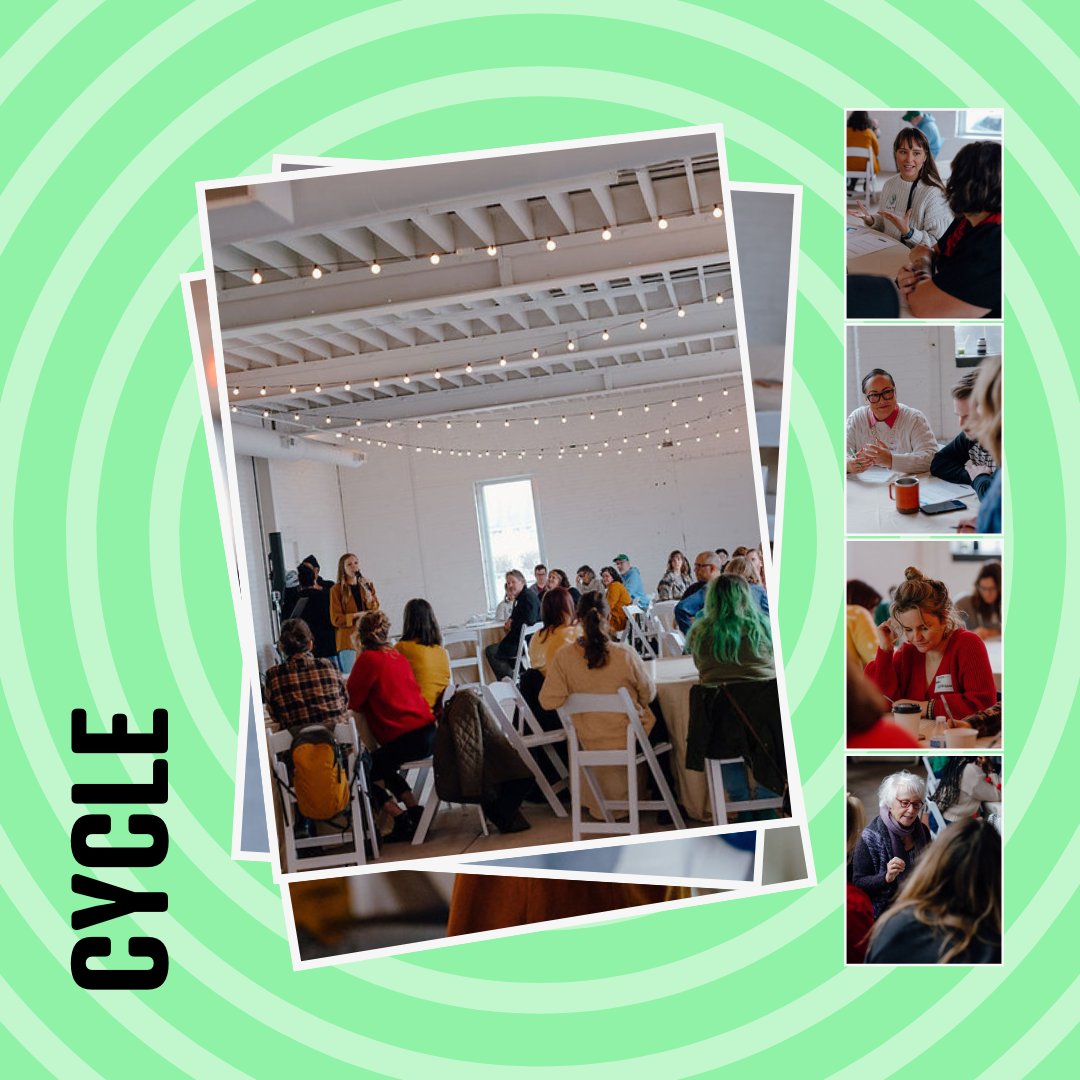 Moments captured from December's event, CYCLE, where our community gathered to reflect and share our visions for the future. See the full album: flickr.com/photos/creativ… 📸