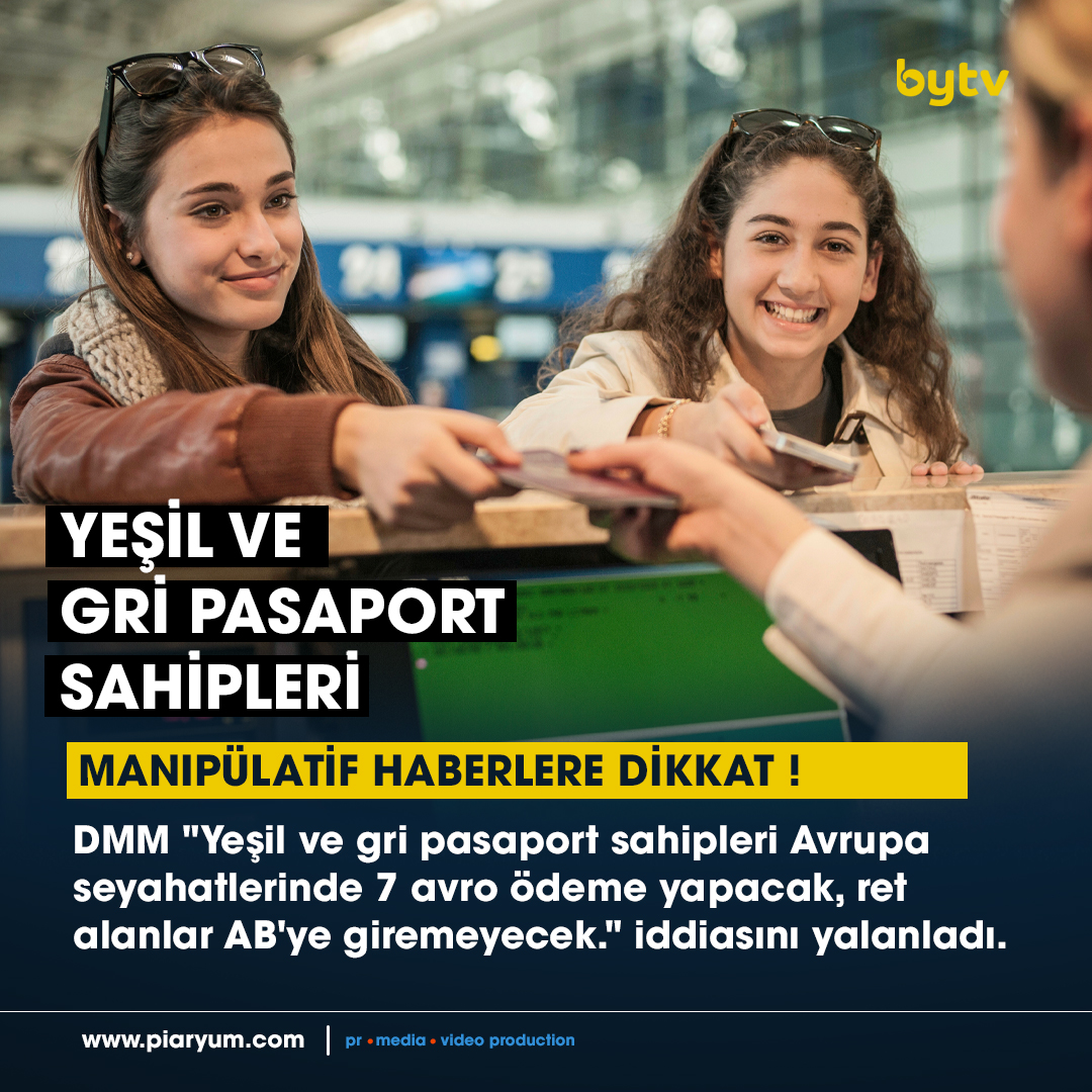 bytvcouk's tweet photo. 📢 Yeşil ve Gri Pasaport Sahipleri için Avrupa Seyahatlerinde Ekstra Ödeme Yok! ❌💶

Cumhurbaşkanlığı İletişim Başkanlığı’na bağlı Dezenformasyonla Mücadele Merkezi, bazı basın organlarında yer alan "Yeşil ve gri pasaport sahipleri Avrupa seyahatlerinde 7 Euro ödeme yapacak, red alanlar AB’ye giremeyecek" yönündeki iddiaların gerçeği yansıtmadığını açıkladı. 📜❌

🔹 AB'nin ETIAS sistemi Türkiye’yi kapsamıyor:
Avrupa Birliği’nin resmî web sitesine göre ETIAS (Avrupa Seyahat Bilgi ve Yetkilendirme Sistemi) uygulaması, yalnızca vizesiz giriş hakkına sahip ülkeler için geçerli. 🇪🇺 Türkiye ise bu kapsamda yer almıyor.

🔹 Hizmet ve hususi pasaport sahipleri için yeni yükümlülük yok!
Yeşil ve gri pasaport sahiplerinin Schengen bölgesine girişte herhangi bir ek işlem veya ödeme yapması gerekmiyor. 💼🌍

❗ Manipülatif haberlere dikkat edin: Resmî kaynaklardan bilgi almayı unutmayın! 🛑

https://t.co/imQNdaksTb

#ETIAS #Dezenformasyon #Pasaport #AvrupaBirliği #Schengen #İngiltere #UK #BirleşikKrallık #DoğruBilgi #Haber