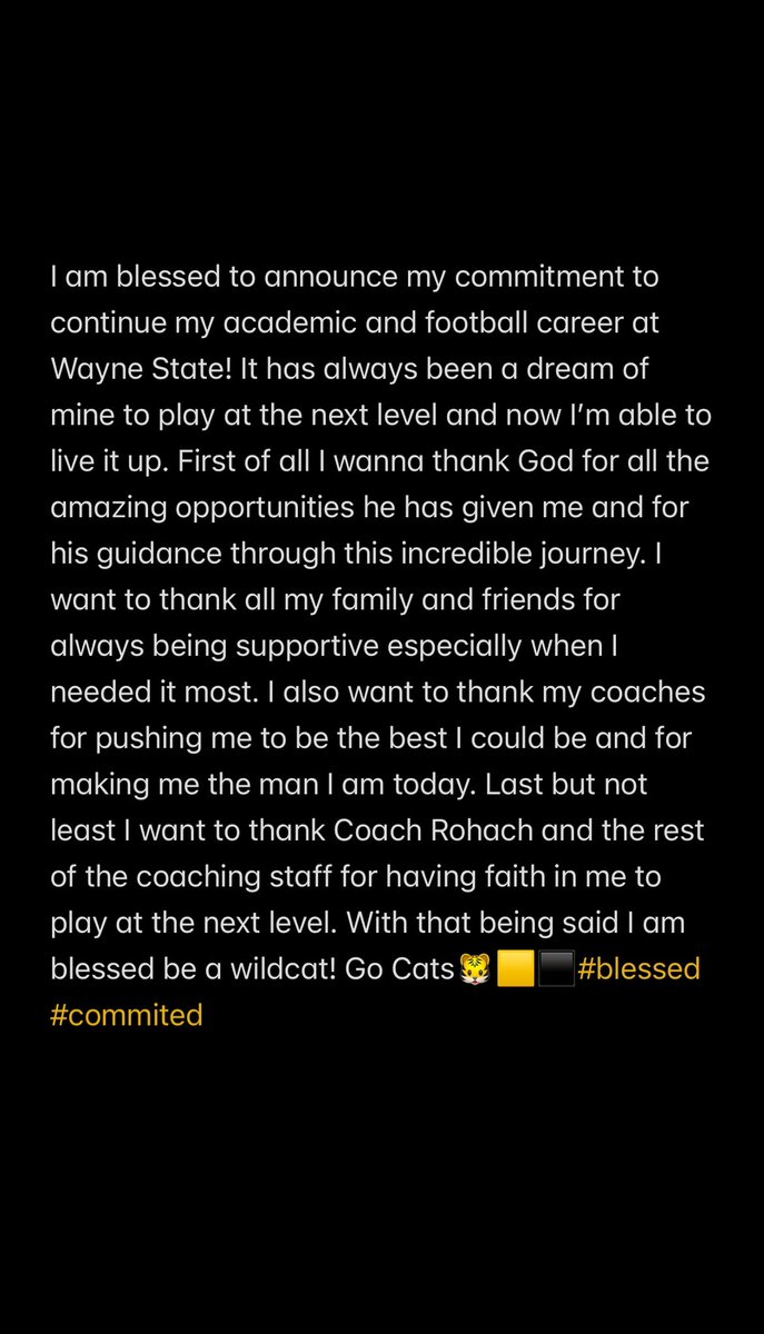 Alec (@alec_schindler) on Twitter photo Proud to be cat 🐾🟨⬛️
<a href="/WayneStFootball/">Wayne State Football</a> <a href="/brohach3/">Brody Rohach</a> <a href="/LMasters8/">Logan Masters</a> <a href="/JTomc12/">Jacob Tomcak</a> #Forthepaw Proud to be cat 🐾🟨⬛️
<a href="/WayneStFootball/">Wayne State Football</a> <a href="/brohach3/">Brody Rohach</a> <a href="/LMasters8/">Logan Masters</a> <a href="/JTomc12/">Jacob Tomcak</a> #Forthepaw