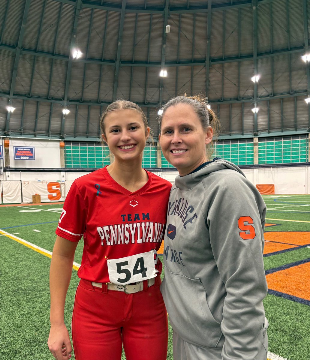 Thank you <a href="/CuseSB/">Syracuse Softball</a> for hosting a great camp these past two days! I loved learning from <a href="/sdoepking11/">Shannon</a> and <a href="/CoachSydSUSB/">Sydney</a> as well as some of the players. Can’t wait to be back, Go Cuse!! 🍊<a href="/teampafastpitch/">Team Pennsylvania Fastpitch</a> <a href="/TeamPaAugustus/">Team PA Augustus</a>