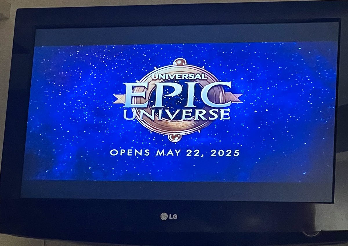 Seeing an #EpicUniverse ad on local NYC TV is perfection. May can’t get here soon enough.