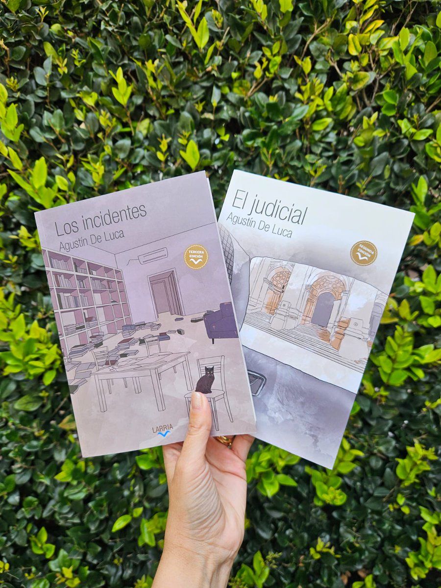 agustindeluca9's tweet photo. Publiqué dos novelas, El judicial y Los incidentes, con @LarriaEdiciones. Se consiguen en librerías, pero si las compran por acá hay envío gratis https://t.co/RPeZa1hQHF

Abajo hago un poco de autobombo: https://t.co/KMAvkBTd9Y