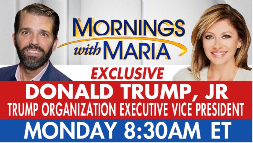 Maria Bartiromo (@mariabartiromo) on Twitter photo Tomorrow join me for a big show <a href="/MorningsMaria/">Mornings with Maria</a> <a href="/FoxBusiness/">FOX Business</a> 6-9am et for a special announcement coming from <a href="/DonaldJTrumpJr/">Donald Trump Jr.</a> & <a href="/RealOmeedMalik/">Omeed Malik</a> #LIVE Tomorrow join me for a big show <a href="/MorningsMaria/">Mornings with Maria</a> <a href="/FoxBusiness/">FOX Business</a> 6-9am et for a special announcement coming from <a href="/DonaldJTrumpJr/">Donald Trump Jr.</a> & <a href="/RealOmeedMalik/">Omeed Malik</a> #LIVE