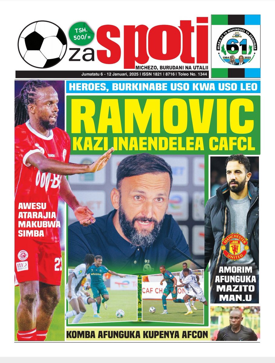 channelv_tz's tweet photo. #MORNINGPOWER   Magazeti Ya Leo Jumatatu January 06,2025.
.
Powered By @marketpluspromotion
.
#ChannelVMagazeti
#MorningPower
#OpenYourDayWithUs https://t.co/oC6hDqYTPr