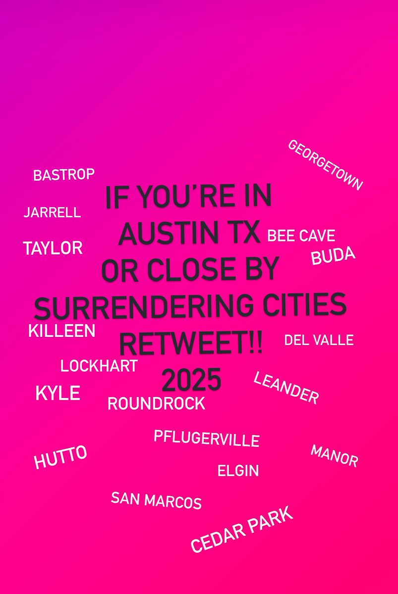 2025 Update!!
Retweet. 
Sorry if I missed your city..
😈😊