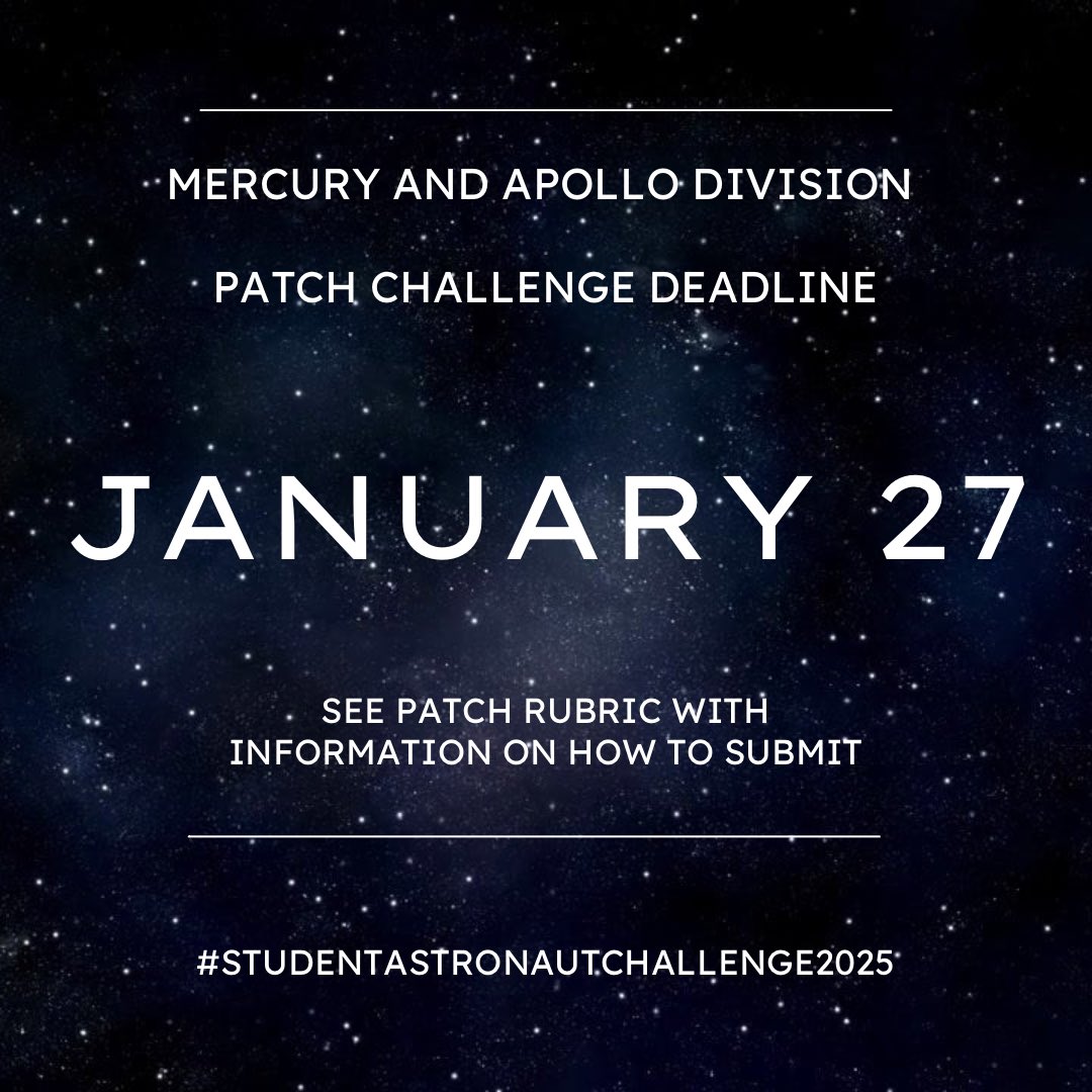 Student Astronaut Challenge tweet media