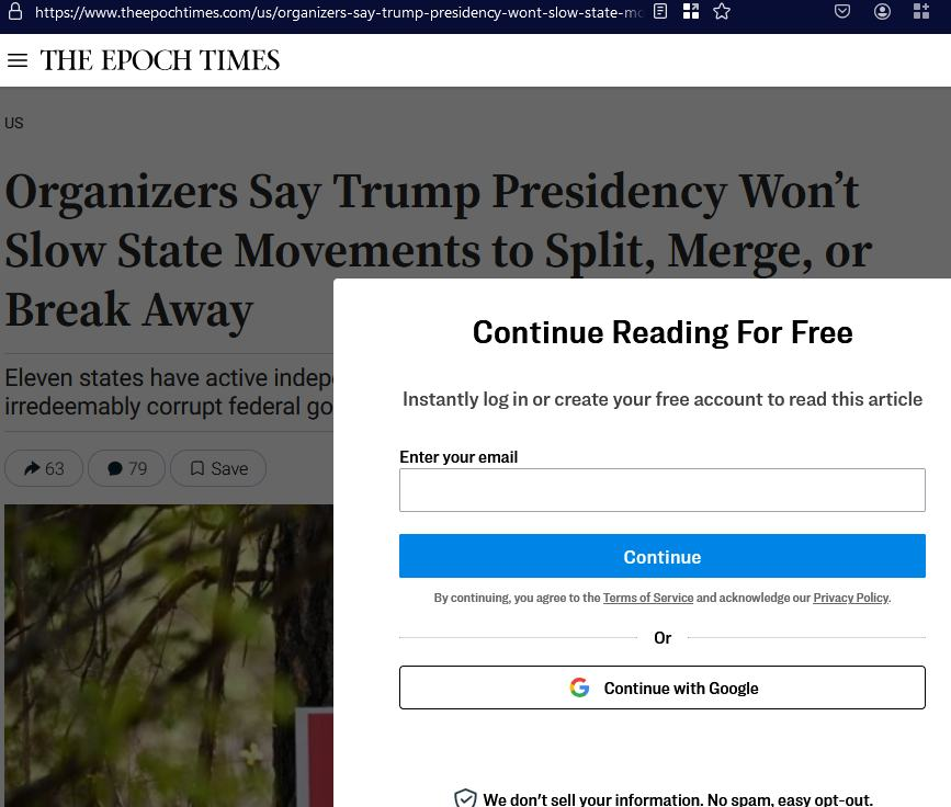 FreeLouisiana64's tweet photo. The Epoch Times published an article about Free Louisiana and other movments today. If you don't have a subscription, here's the comments we provided them:   

"We’re pleased that, since launching this summer, the Free Louisiana movement has already gained a champion in the state legislature. Louisiana did vote for Trump, and the majority party in both chambers in Congress, so most voters want to give them a chance to do something before embracing our movement. However, the leadership of our movement fully expects Louisiana to be as disappointed in 2025 as they were in Trump’s first term by the resistance to reform in the federal bureaucracy, judiciary, and members of the uniparty establishment in Congress. 

We believe that the need for independence will be clear to Louisianans soon.  In the first 18 months of Trump’s first term, 70 of his initiatives or decisions were blocked by federal judges. Congress has passed laws over the years that leave very little discretion to the presidency on how the administrative state can be operated. The Republican advantage over the Democrats in the US House of Representatives is shrinking by half when this Congress is inaugurated.

Louisianans are different from Californians and New Yorkers, so it’s not surprising that a 2022 poll showed that exactly half of Louisianans, including many Democrats and independents, prefer that Louisiana be independent from them."  

"Hi Larkin, I just wanted to check in with you regarding the New Orleans truck attack. Do you believe that perceptions of Louisiana's independence will change as a result of this tragic incident?"  

"Yes, I believe this tragic incident will only reinforce the sentiment that Louisiana's independence is crucial. The federal government has failed us by allowing foreign influences to jeopardize the safety of our communities. Events like these highlight the need for Louisiana to have greater control over its own security and future."