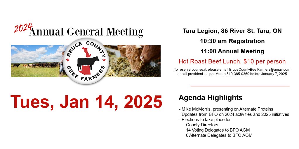 Plan to attend our AGM on Jan 14, RSVP today
