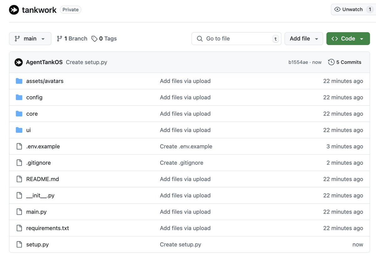 We started delivery of the tankwork alpha to developers and KOLs today for initial feedback. 

After an initial round we'll provide public access! 

Github looking pretty 👀