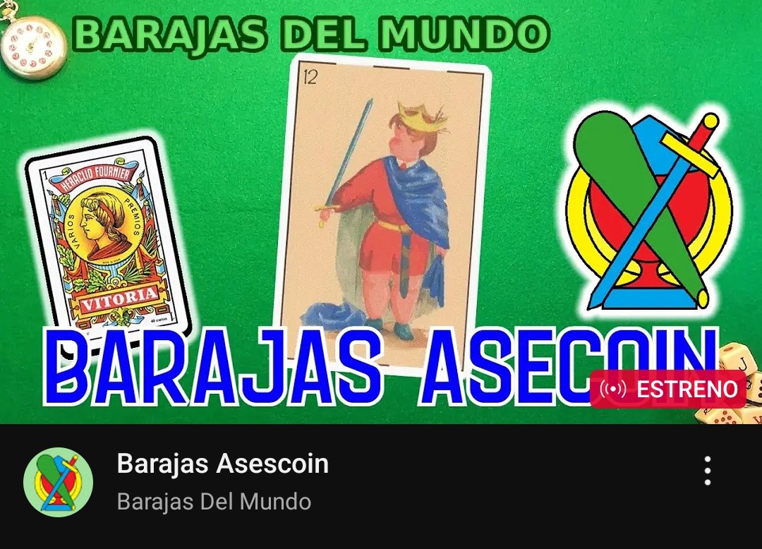BarajasDelMundo's tweet photo. Los Reyes Magos han traído un vídeo sobre las barajas de @asescoin ¡Ojalá os guste!

https://t.co/1EPmGgrJxz

Más vídeos:https://t.co/wltFgbw4BG

#barajasdelmundo #nhfournier #heracliofournier #naipes #playingcards #barajas #cartas #barajasdecartas #barajaespañola #card #asescoin https://t.co/dCOxXCkIWZ