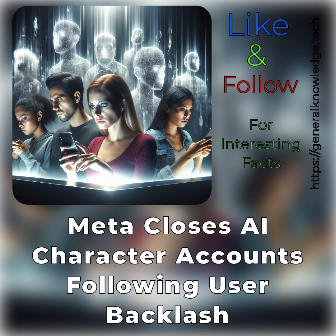 StayUpdated_247's tweet image. Meta Closes AI Character Accounts Following User Backlash
generalknowledge.tech/ai/meta-ai-acc…

#AIintegration #artificialintelligence #authenticityconcerns #ethicalimplications #FutureofAI #MetaAIaccounts #socialmediadynamics #userbacklash #userengagement