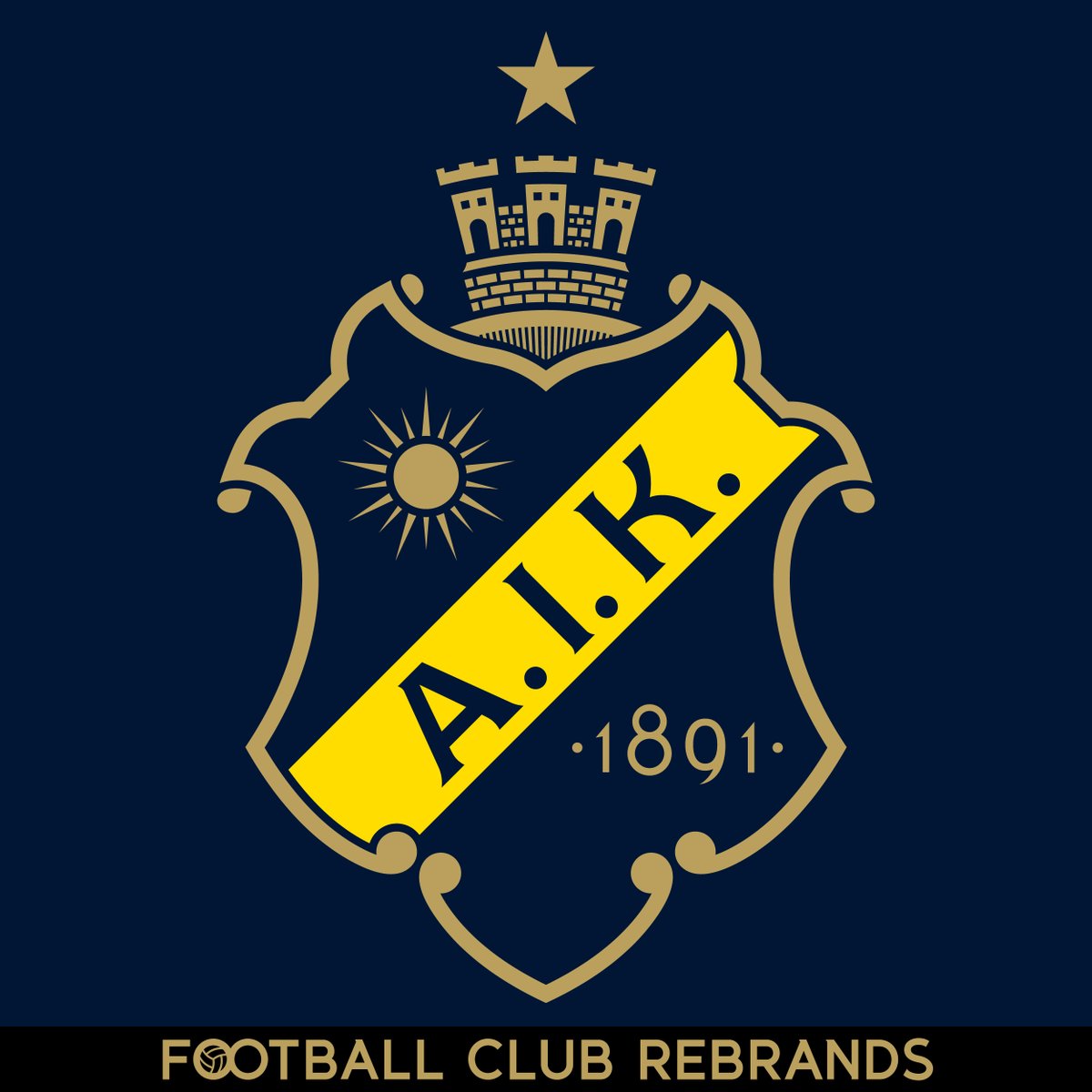 FCRebrands's tweet photo. Only a slight restyling is necessary for one of the world's most beautiful badges.

@aikfootball #aik #allsvenskan https://t.co/cUhOJ9ugph