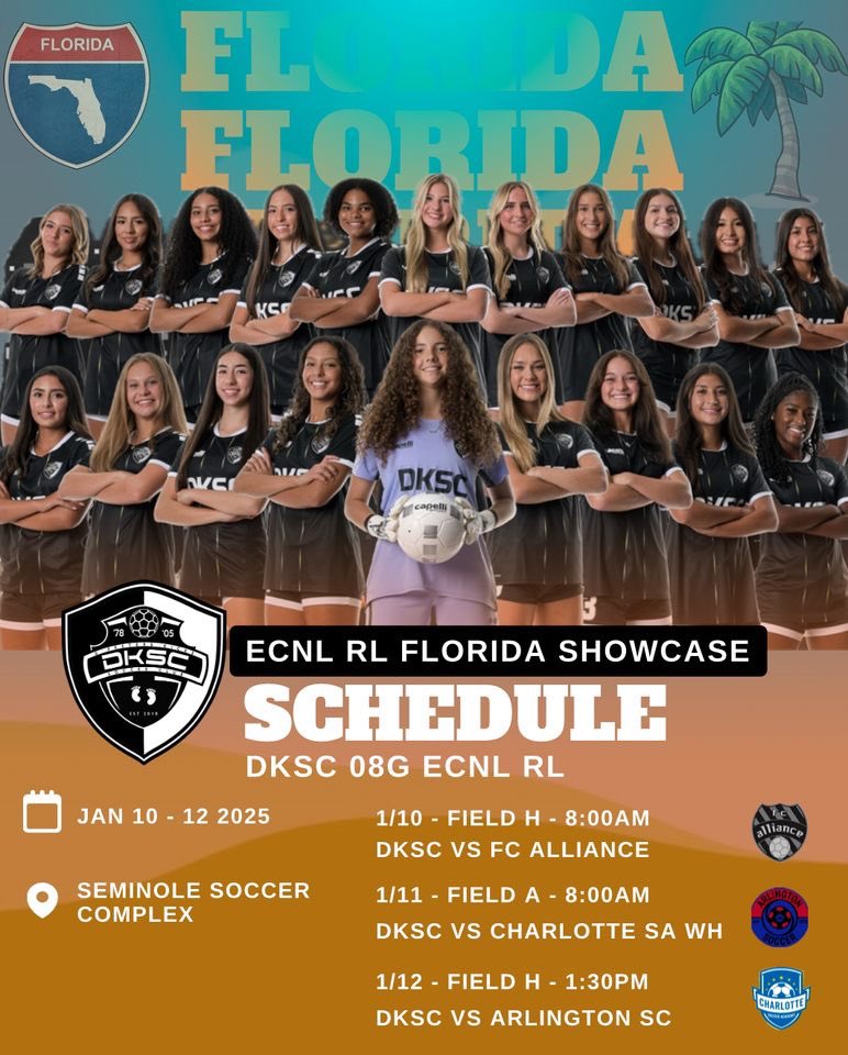 We’d love to see you on the sidelines in Orlando! I have some amazing uncommitted teammates that can be a great part of your team! 

 <a href="/ImCollegeSoccer/">College Soccer Truth ™</a> <a href="/ImYouthSoccer/">ECNL/GA/Recruiting/College Soccer</a> <a href="/DKSC08RL/">DKSC ECNL-RL 08G Vielma</a> <a href="/JayV1221/">Jay Vielma</a> <a href="/ECNLgirls/">ECNL Girls</a> <a href="/PrepSoccer/">Prep Soccer ⚽️</a> <a href="/TopDrawerSoccer/">TopDrawerSoccer</a> <a href="/CollegeSoccerID/">College Soccer ID</a> <a href="/DKSC_official/">D'Feeters Kicks Soccer Club</a>